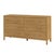 Tan Mendel 60 in. W Rectangular Wood 6 Drawer Dresser, Light Oak For Sale - Image 8 of 8