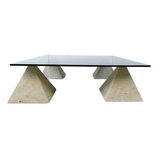 Vintage Stone Pyramid Coffee Table, 1970s For Sale