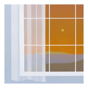 Summer Story - Minimalist Figurative Landscape Original Artwork by Mike Gough