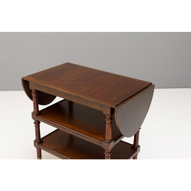 Wood Vintage Walnut Trolley, 1890s For Sale - Image 7 of 11
