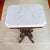 Wood 19th C. Victorian East Lake Stone Top Plant Stand or Side Table For Sale - Image 7 of 12