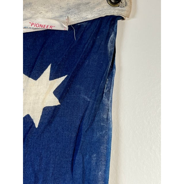 Textile Vintage Valley Forge “76” Bennington American Flag, Bicentennial Era C. 1976 For Sale - Image 7 of 9
