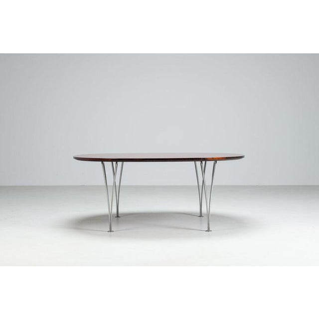 1960s Superellipse Coffee Table by Piet Hein & Bruno Mathsson for Fritz Hansen, Denmark, 1968 For Sale - Image 5 of 15
