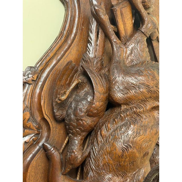Black Forest Hunting Plaque attributed to Johann Flück, 1880 For Sale - Image 10 of 18