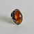 Art Nouveau Amber Sterling Silver Statement Ring, 1940s For Sale - Image 13 of 13
