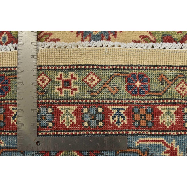 Kazak Rug 6′ X 6′ Beige Wool Tribal Hand-Knotted Oriental Carpet For Sale - Image 13 of 13
