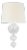 Julie Neill for Visual Comfort Signature Talia 18" Sconce in Clear Swirled Glass with Linen Shade For Sale