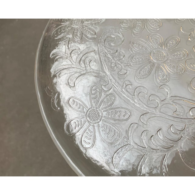Large Mid-Century Finnish Glass Plate from Humppila For Sale - Image 16 of 18
