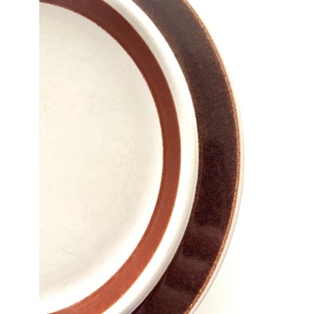 Vintage 1970s Arabia of Finland Rosmarin Brown Dinner Plates - Set of 10 For Sale In New York - Image 6 of 11