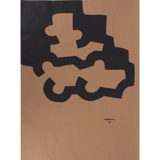 Abstraction Noire Poster after Eduardo Chillida For Sale - Image 4 of 8