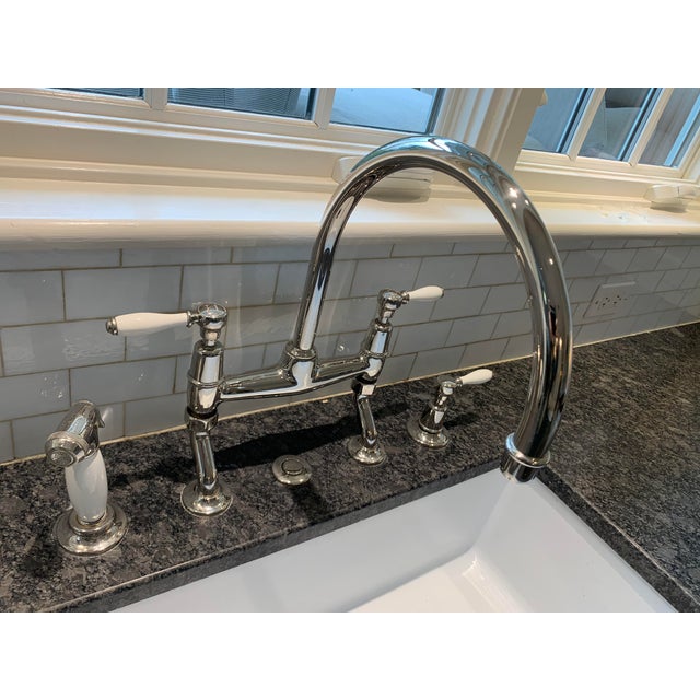 Waterworks Easton Bridge Gooseneck Kitchen Faucet With Spray ...