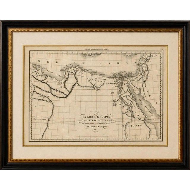Antique Map of Ancient Egypt, Libya and Syria by Ambroise Tardieu, 1824 : Original antique map titled La Libye, L'Égypte...