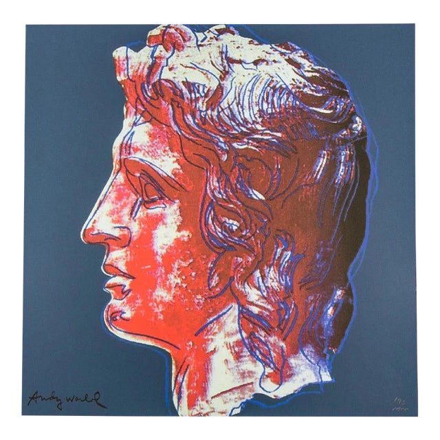 1986 Carnegie Museum of Art After Andy Warhol "Alexander the Great" Lithograph For Sale