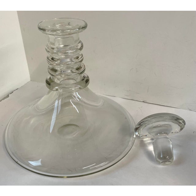 Vintage Blown Glass Ships Decanter With Glass Stopper Chairish