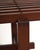 Vintage Dark Wood Slatted Bench, 1970s For Sale - Image 6 of 9