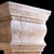 20th Century French Limestone Fireplace with Stacked Molding and Sculpted Jambs For Sale - Image 5 of 6