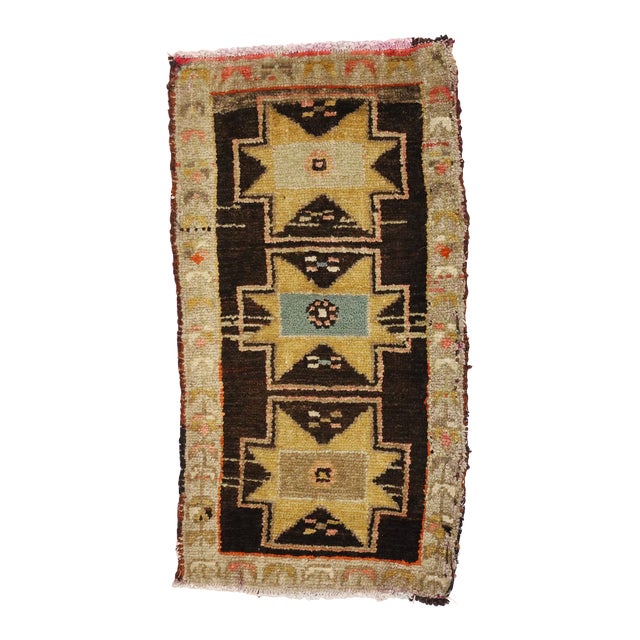Vintage Turkish Yastik Rug - 01'08 X 03'01 For Sale