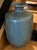 Vintage Large Mottled Moss & Chestnut Speckled Glazed Bottle Vase (14") For Sale - Image 10 of 18
