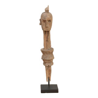 Antique West African Carved Post Fragment For Sale