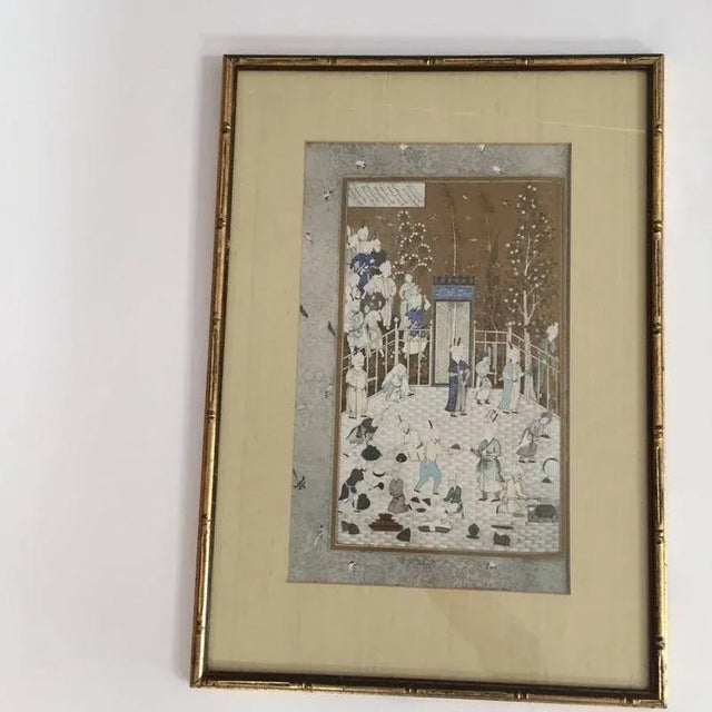 Mid 20th Century Print After 16th Century Indian Mughal Style Miniature Painting For Sale - Image 5 of 12