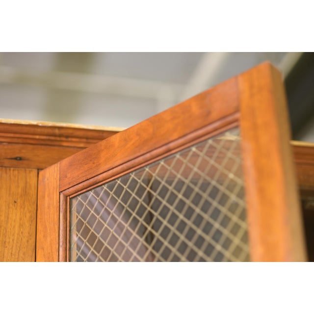1960s Walnut Veneer Kitchen Storage Cabinet For Sale - Image 12 of 16