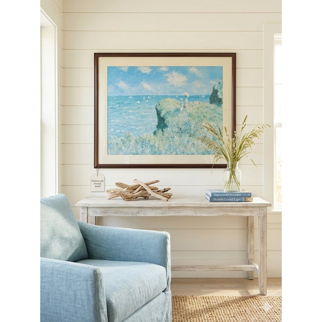 Early 21st Century Claude Monet "Cliff Walk at Pourville" - Large Framed Art For Sale - Image 5 of 8