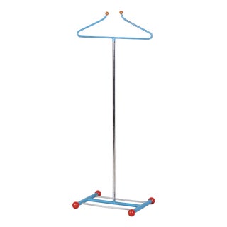 Vintage Bauhaus Coat Rack in Chrome-Plated and Lacquered Steel, Czech, 1920s For Sale