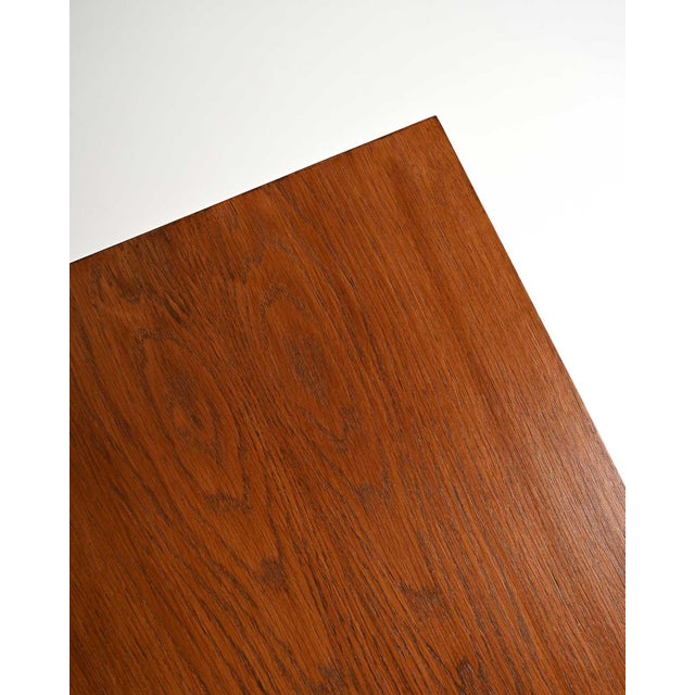Black Vintage Scandinavian Oak Sideboard with Roller Shutter, 1960s For Sale - Image 8 of 10
