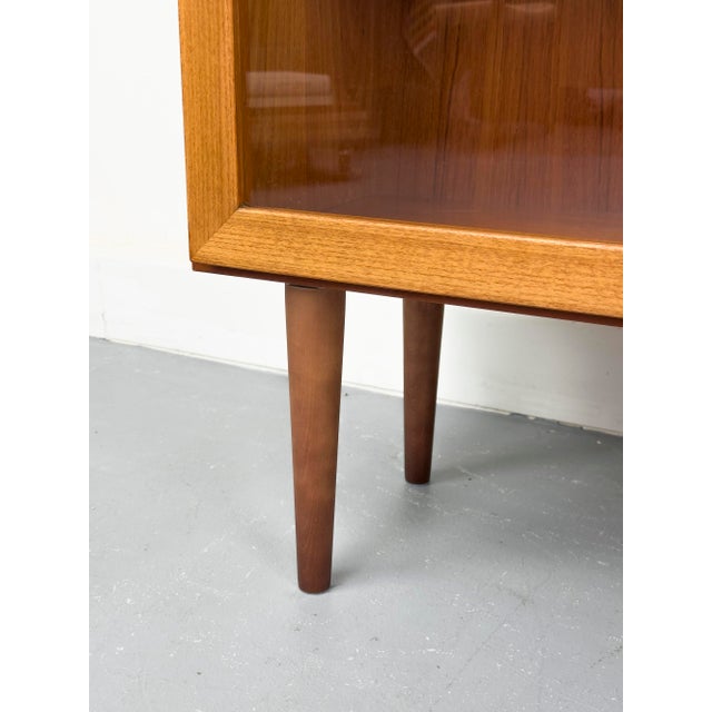Teak Cabinet with Glass Doors from Omann Jun, 1960s For Sale - Image 10 of 18