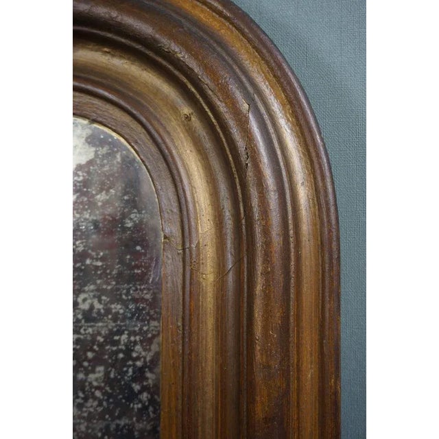 Large Antique French Fireplace Mirror with Ornament For Sale - Image 6 of 13