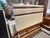 2010s Tommy Bahama Wood and White Linen Bed Frame For Sale - Image 5 of 11