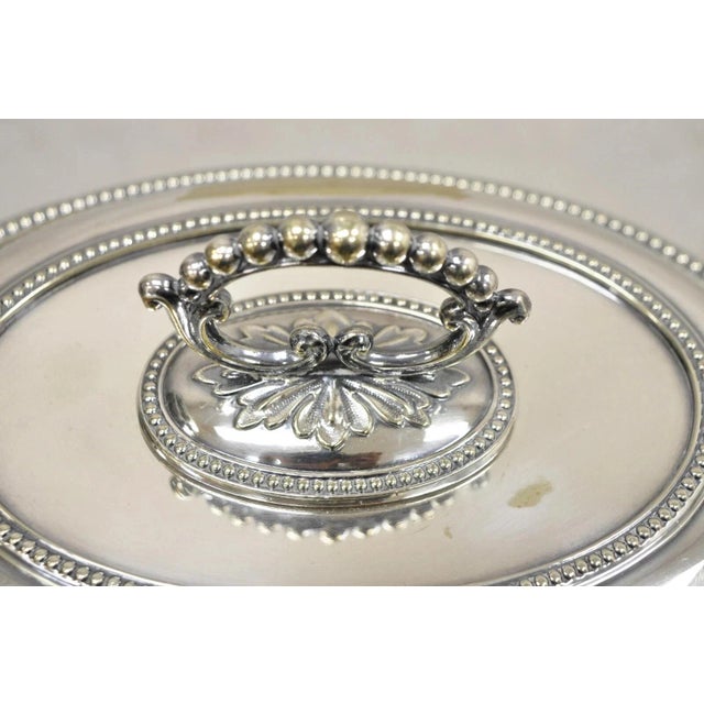 Silver Early 20th Century Mappin & Webb's Prince's Plate English Sheffield Silver Plated Covered Dish For Sale - Image 8 of 11