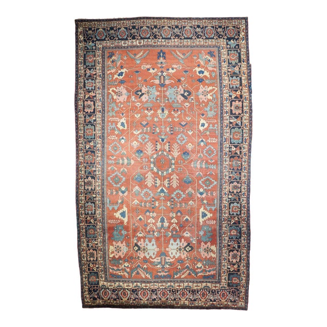 Antique Serapi Rug 11'7'' X 19'4'' For Sale