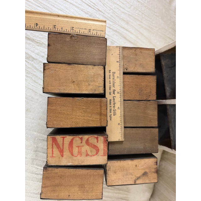Metal Antique C. 1900 Painted Spice Cabinet With 10 Metal-Lined Lidded Drawers For Sale - Image 7 of 12
