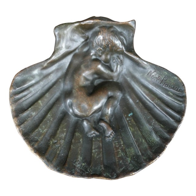 Child Sleeping in Clamshell Bronze For Sale