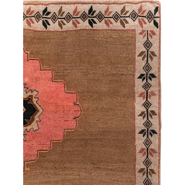 Rustic Galerie Shabab Collection Mid-20th Century Turkish Anatolian Room Size Carpet For Sale - Image 3 of 10