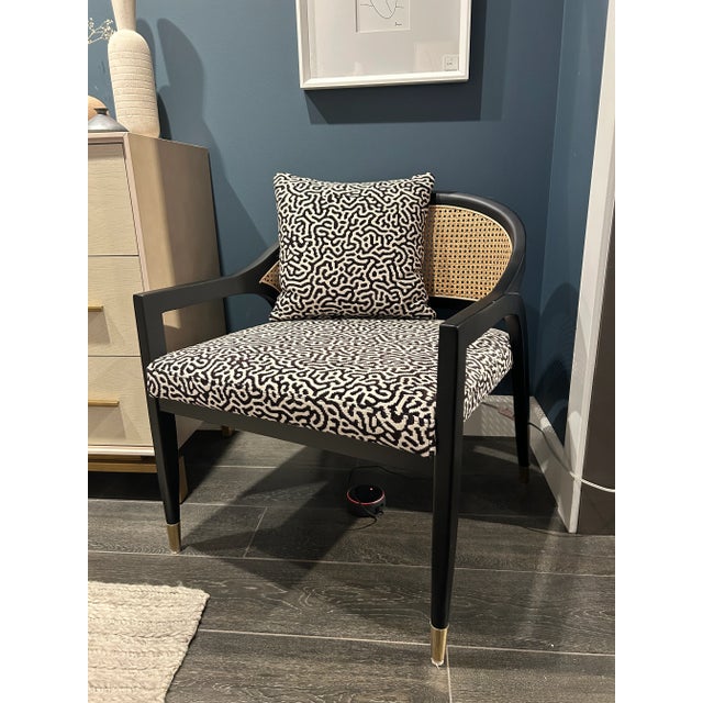 2020s Contemporary Patterned Occasional Chair For Sale - Image 5 of 8