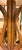 Mid Century Walnut Table Lamp With Original Burlap Linen Shade For Sale - Image 4 of 5