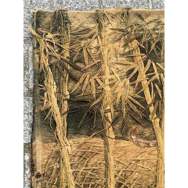 Antique Silk Japanese Embroidery with Tigers For Sale - Image 14 of 18