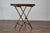 Brown 19th Century English Tray on Stand Mahogany Side Table with X-Form Base For Sale - Image 8 of 12