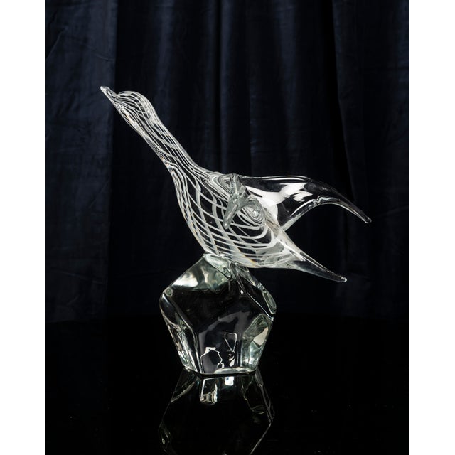 White Bird in Murano Glass from Zanetti, Italy, 1970s For Sale - Image 8 of 14