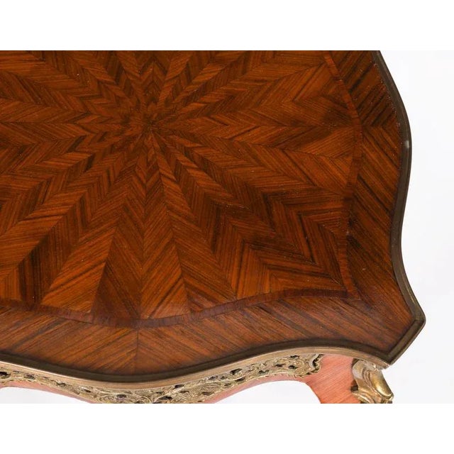 Vintage French Louis Revival Ormolu Mounted Occasional Tables, Set of 2 For Sale - Image 5 of 18