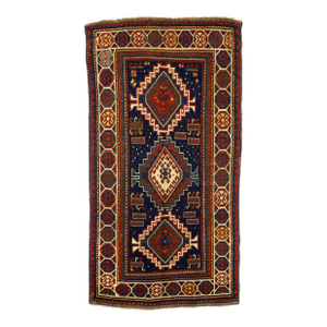 Late 19th Century Kazak Rug 4’2" X 7’8”