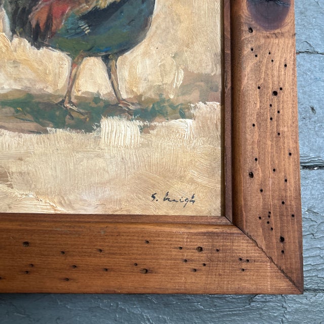 Contemporary Contemporary Original Painting by Stephen Heigh “Rooster” For Sale - Image 3 of 4
