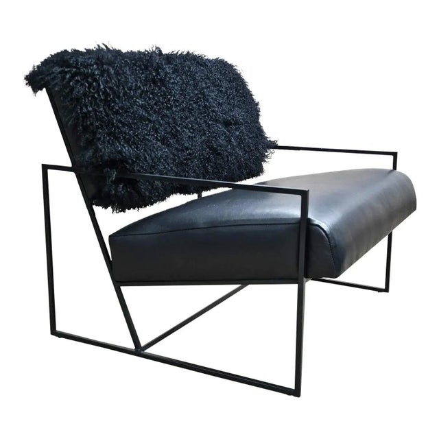 Cosmo Fur Lounge Chair For Sale - Image 4 of 10