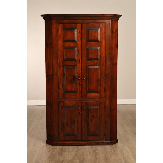 Stephen Von Hohen Farmhouse Pine Corner Cupboard For Sale - Image 12 of 18