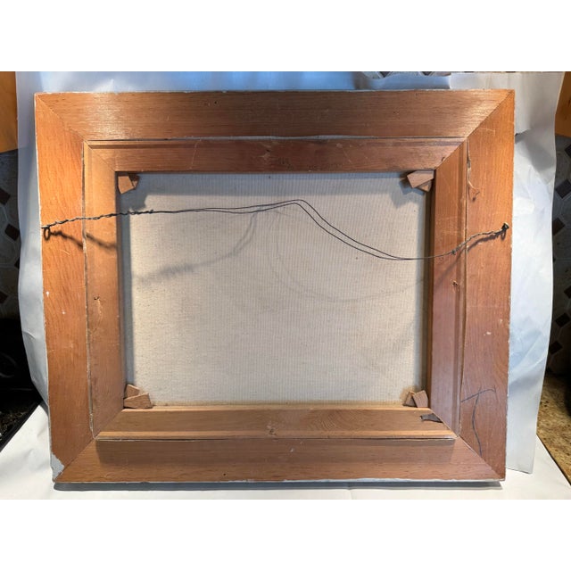 Blue Palm Springs, California Mid Century Desert Landscape Painting For Sale - Image 8 of 10