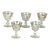 1950s Mid-Century Modern Libby Glass Company-“ Golden FOLIAGE”-cocktail/cordial Glasses – Set a Five For Sale