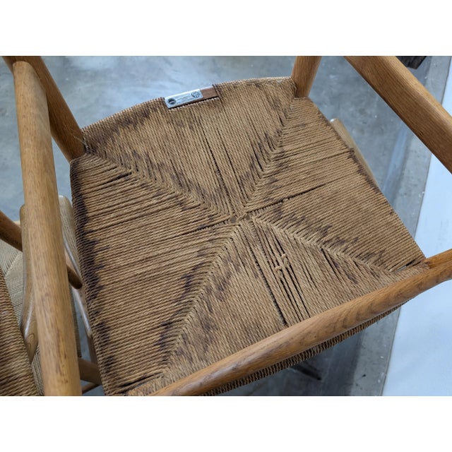 Set of 4 Mid Century “Wishbone” Chairs by Hans J. Wegner for Carl Hansen, C1970 For Sale - Image 15 of 18