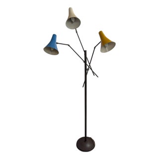 Mid-Century Modern Three-Arm Floor Lamp, 1950s For Sale